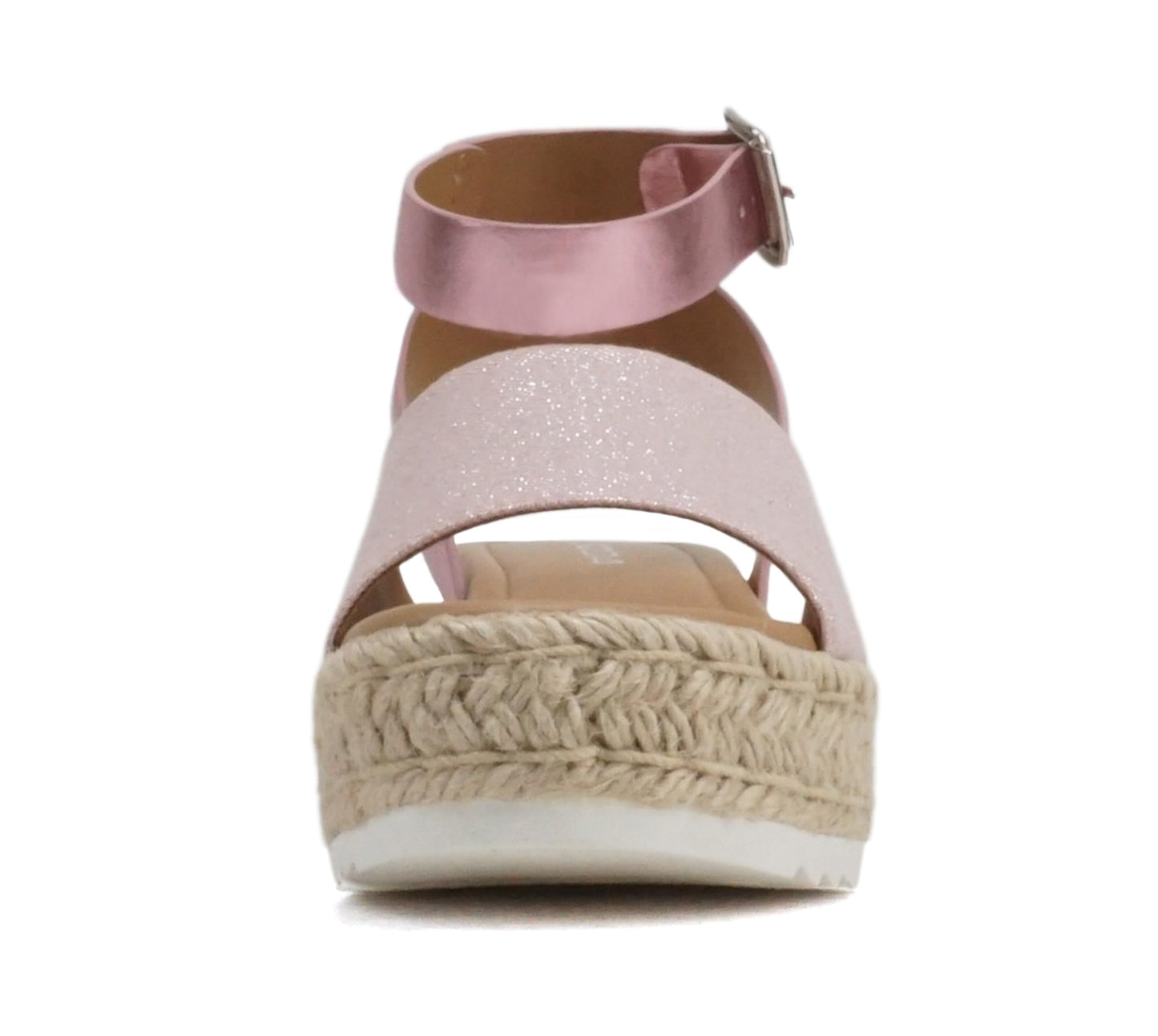 Soda Topic Open Toe Buckle Ankle Strap Espadrilles Casual Sandal