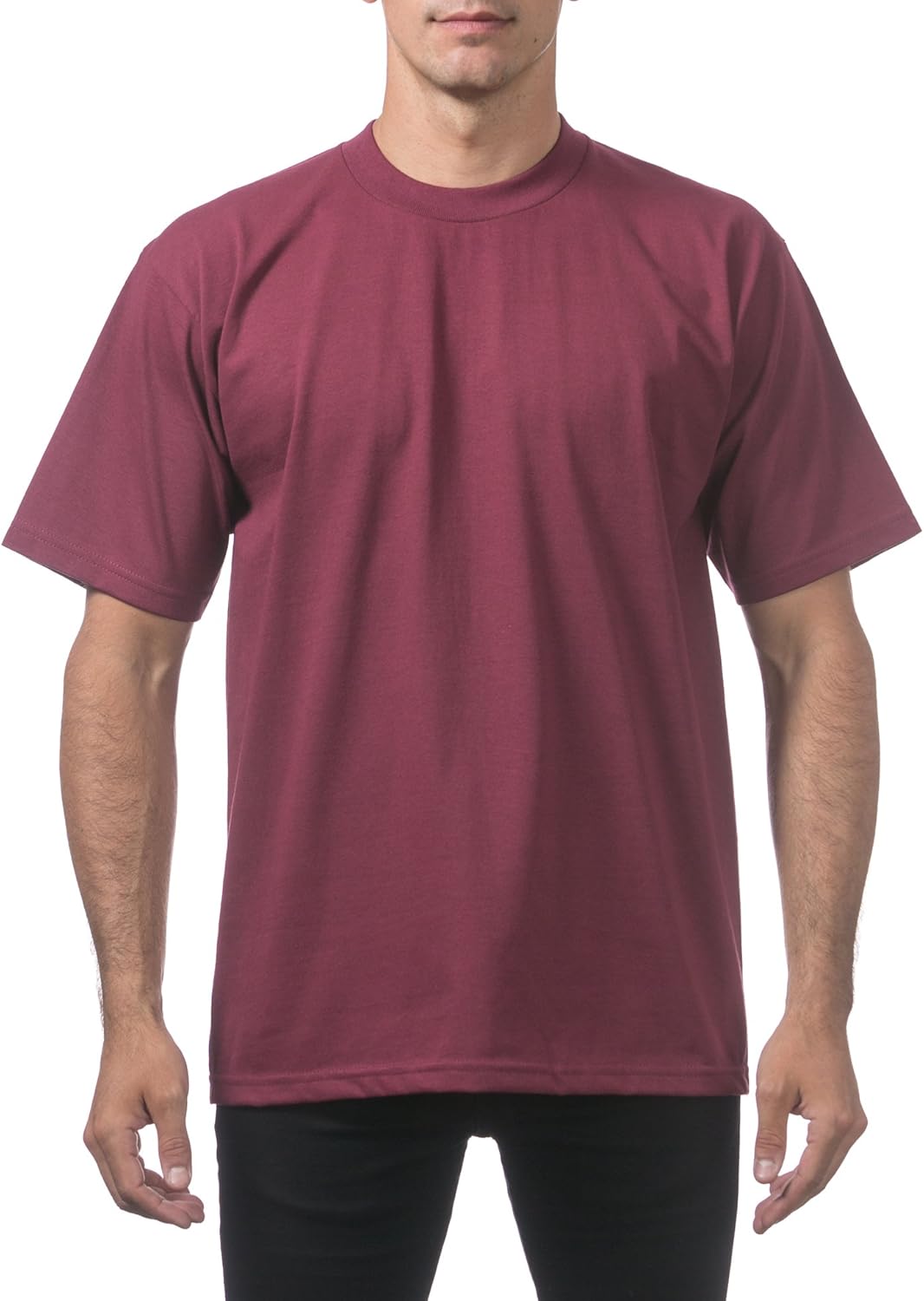 Pro Club Men's Heavyweight Cotton Short Sleeve Crew Neck T-Shirt