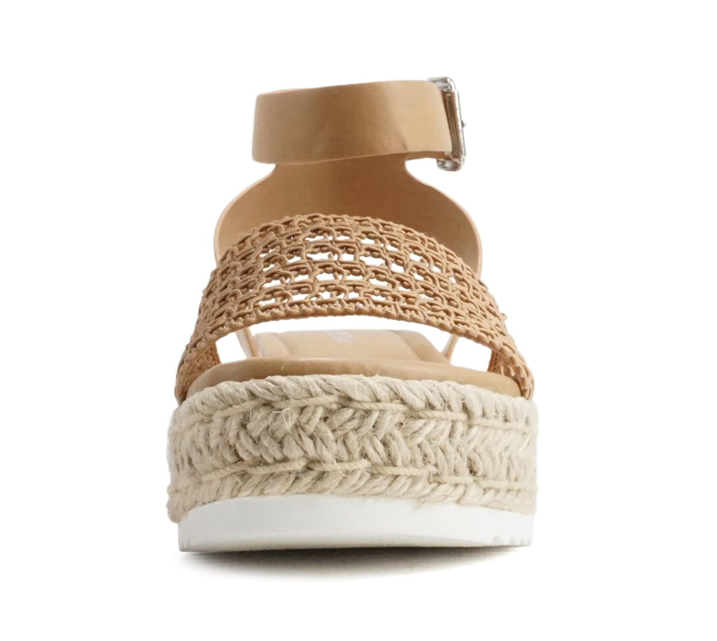 Soda Topic Open Toe Buckle Ankle Strap Espadrilles Casual Sandal