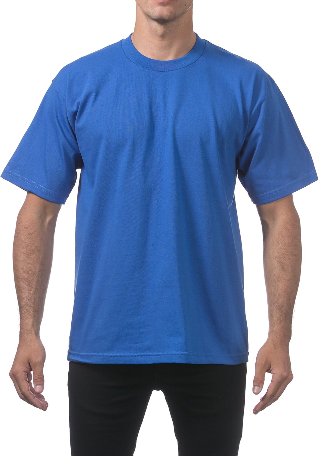 Pro Club Men's Heavyweight Cotton Short Sleeve Crew Neck T-Shirt
