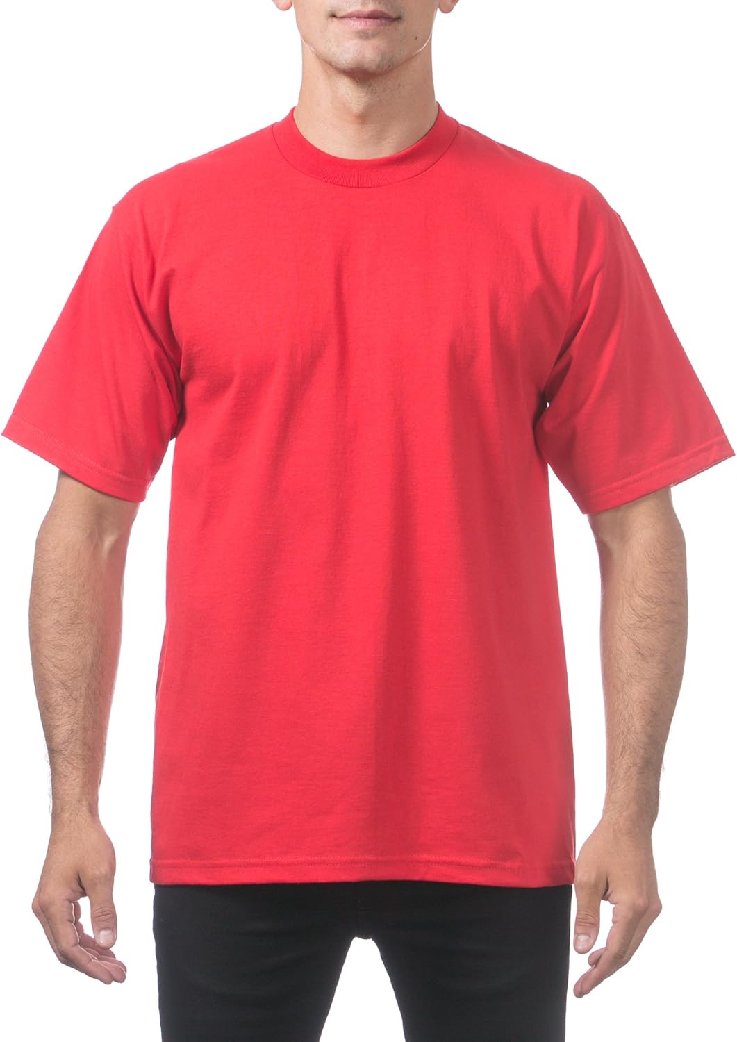 Pro Club Men's Heavyweight Cotton Short Sleeve Crew Neck T-Shirt