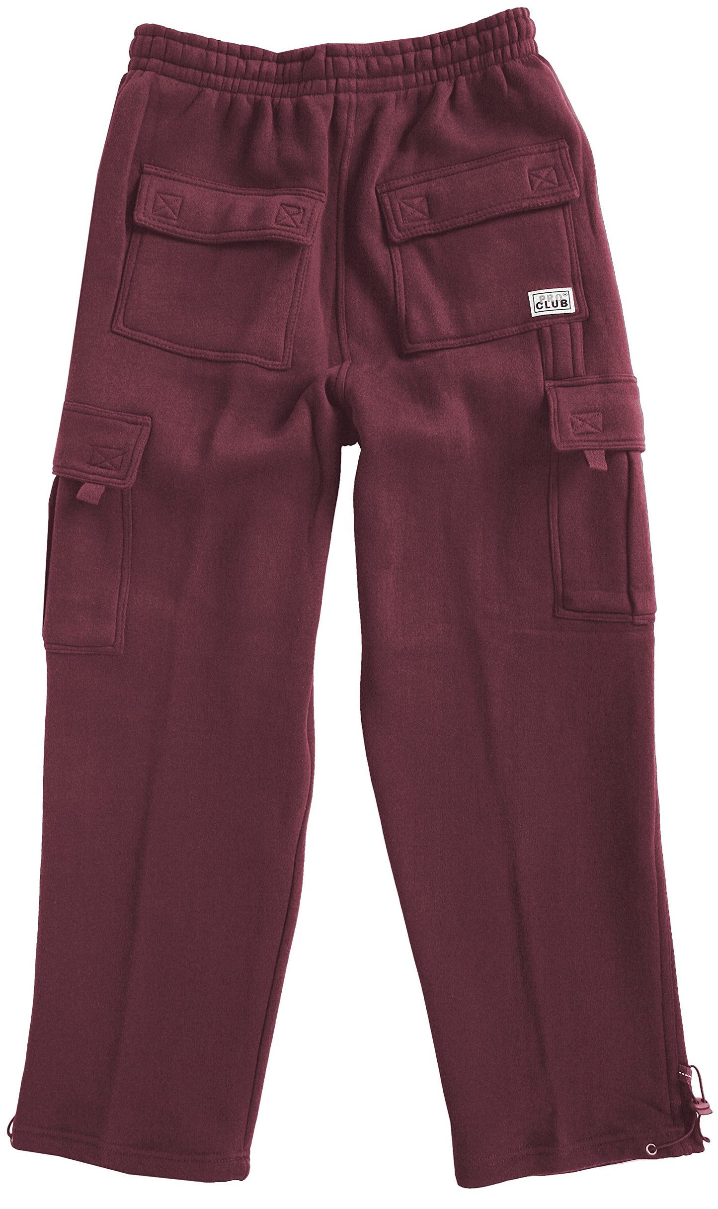 Pro Club Men's Heavyweight Fleece Cargo Pants, Medium, Black