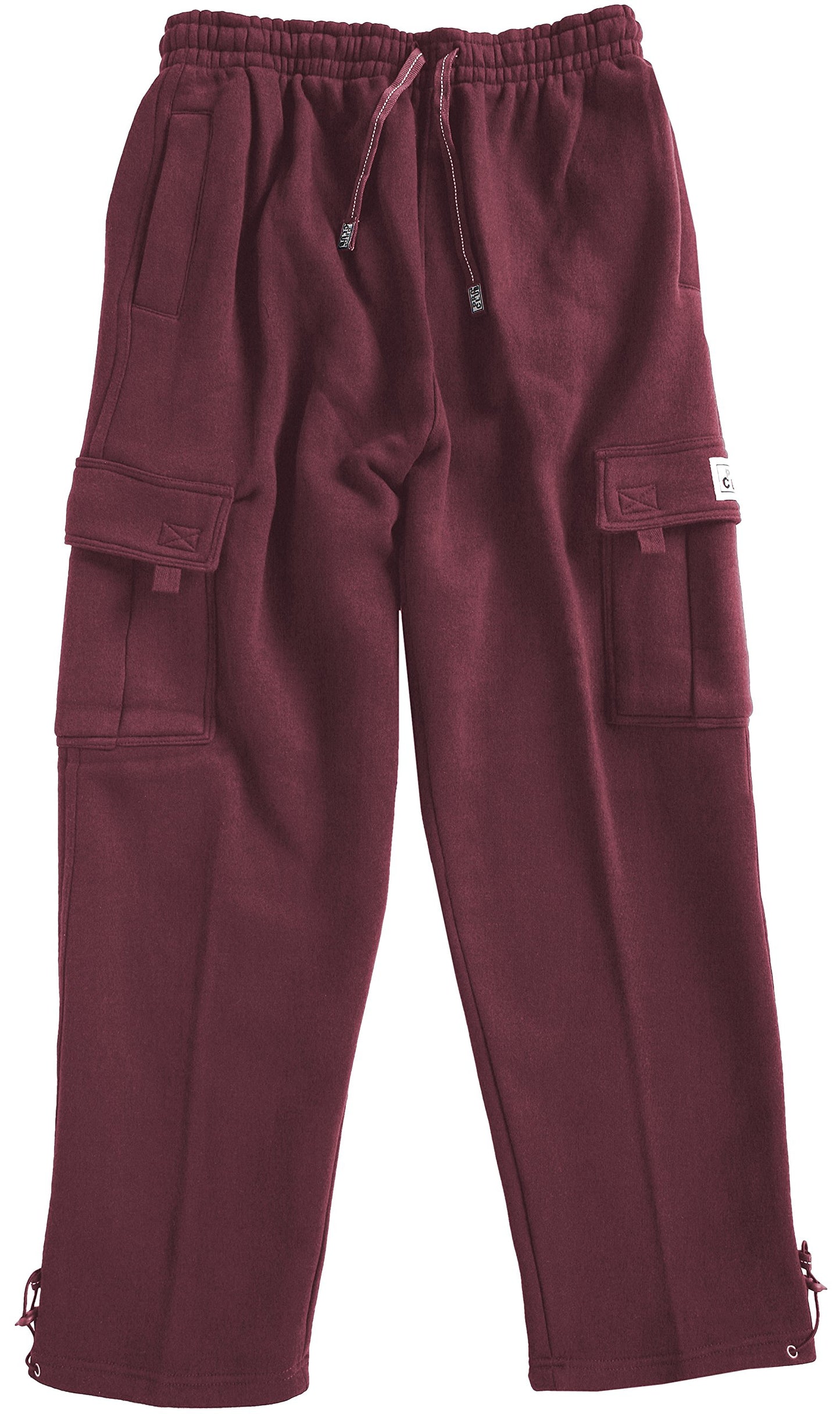 Pro Club Men's Heavyweight Fleece Cargo Pants, Medium, Black