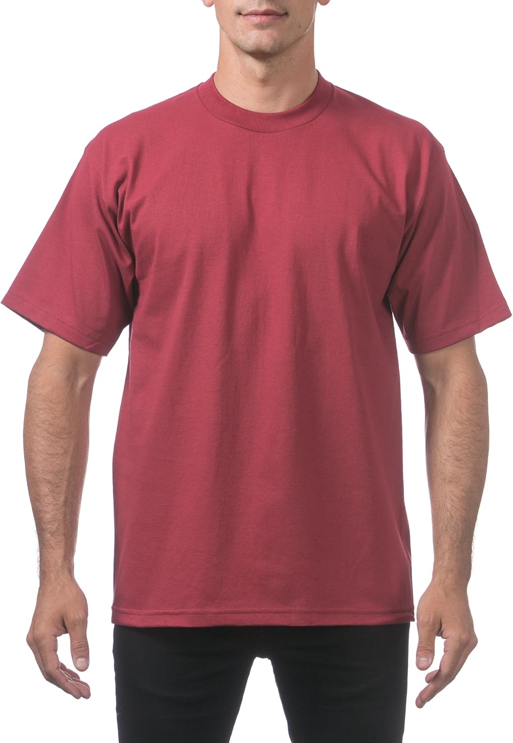 Pro Club Men's Heavyweight Cotton Short Sleeve Crew Neck T-Shirt