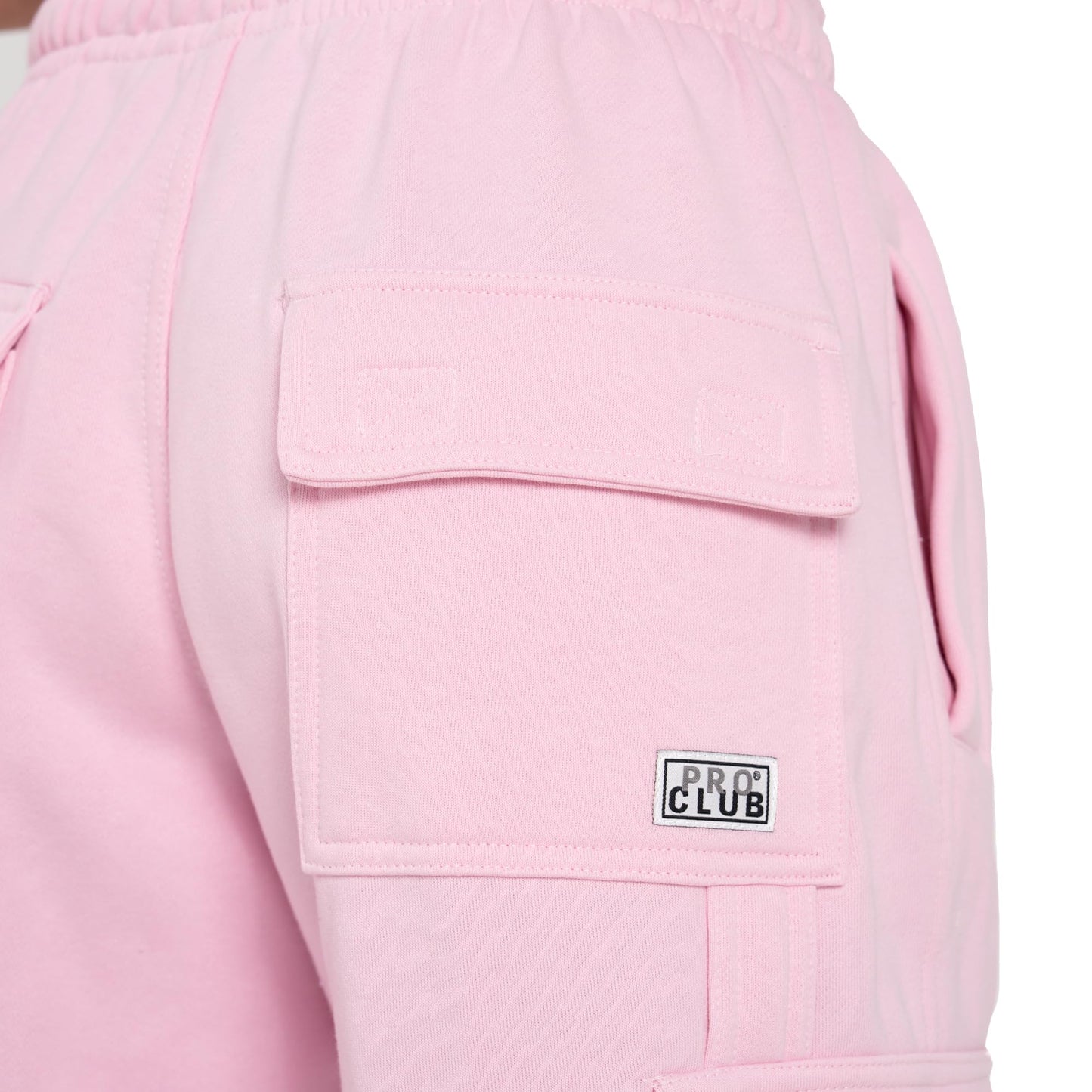 Pro Club Men's Heavyweight Fleece Cargo Pants, Heather Gray, Small