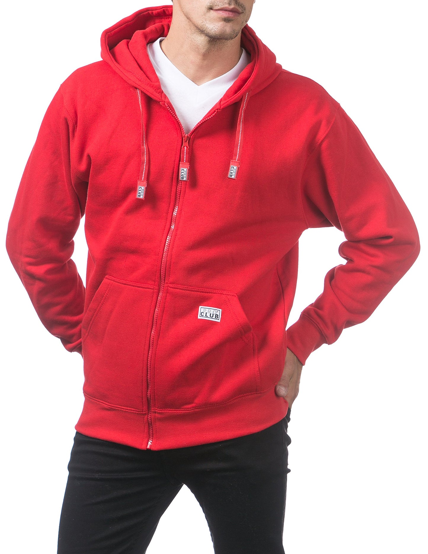 Pro Club Men's Heavyweight Full Zip Fleece Hoodie
