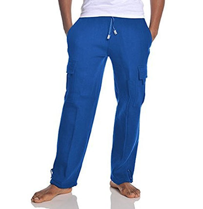 Pro Club Men's Heavyweight Fleece Cargo Pants, Heather Gray, Small