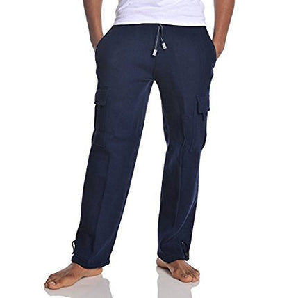 Pro Club Men's Heavyweight Fleece Cargo Pants, Heather Gray, Small