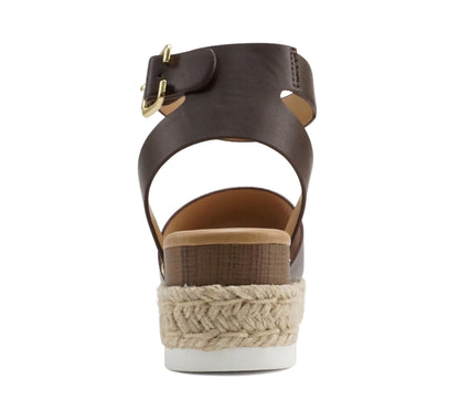 Soda Topic Open Toe Buckle Ankle Strap Espadrilles Casual Sandal