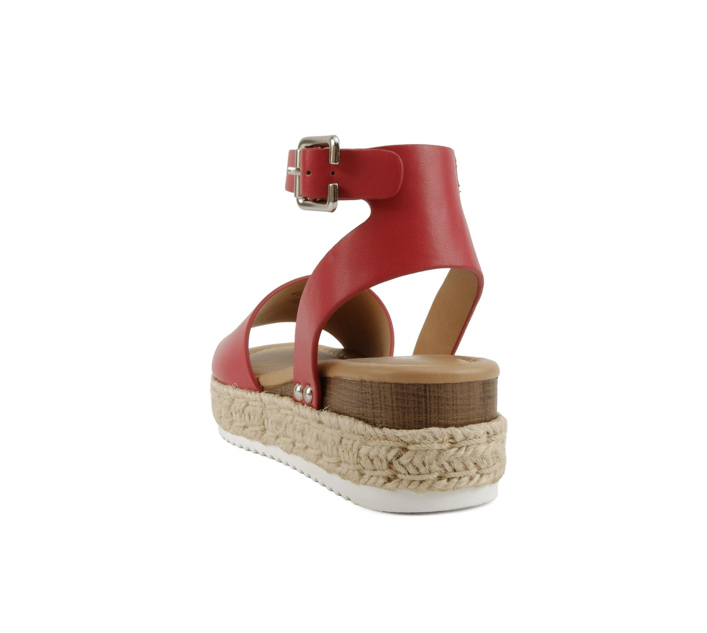Soda Topic Open Toe Buckle Ankle Strap Espadrilles Flatform Casual Sandal