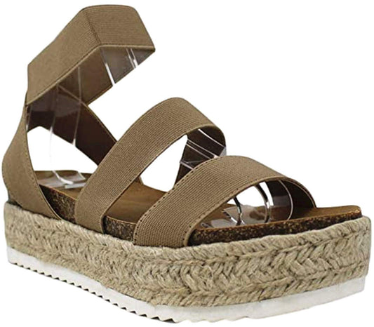 Soda Women's Topic Beige Tan 9 B(M) US