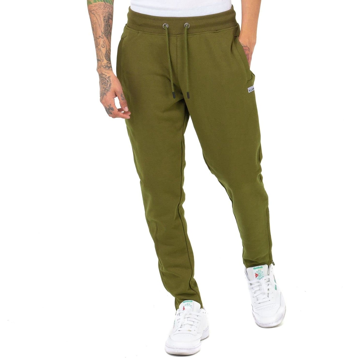 Pro Club Men's Heavyweight French Terry Training Sweatpants, Khaki, Small