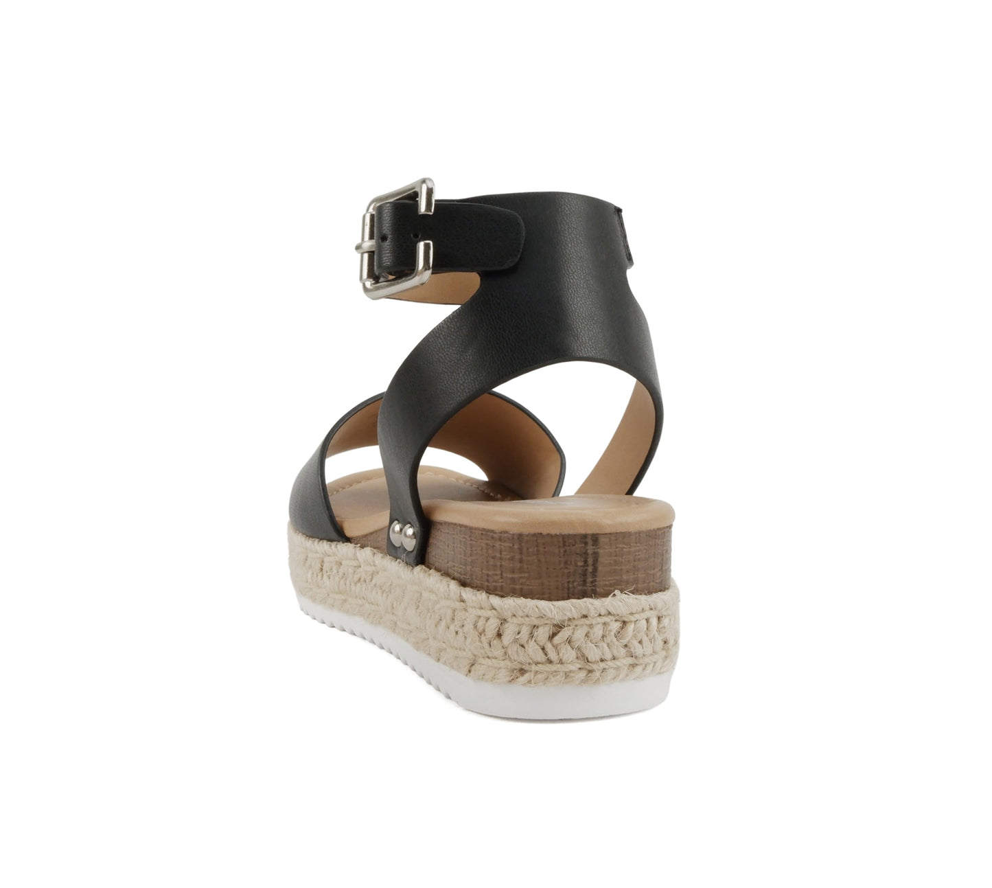 Soda Topic Open Toe Buckle Ankle Strap Espadrilles Flatform Casual Sandal