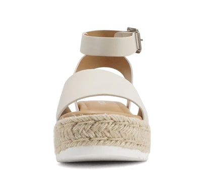 Soda Topic Open Toe Buckle Ankle Strap Espadrilles Casual Sandal