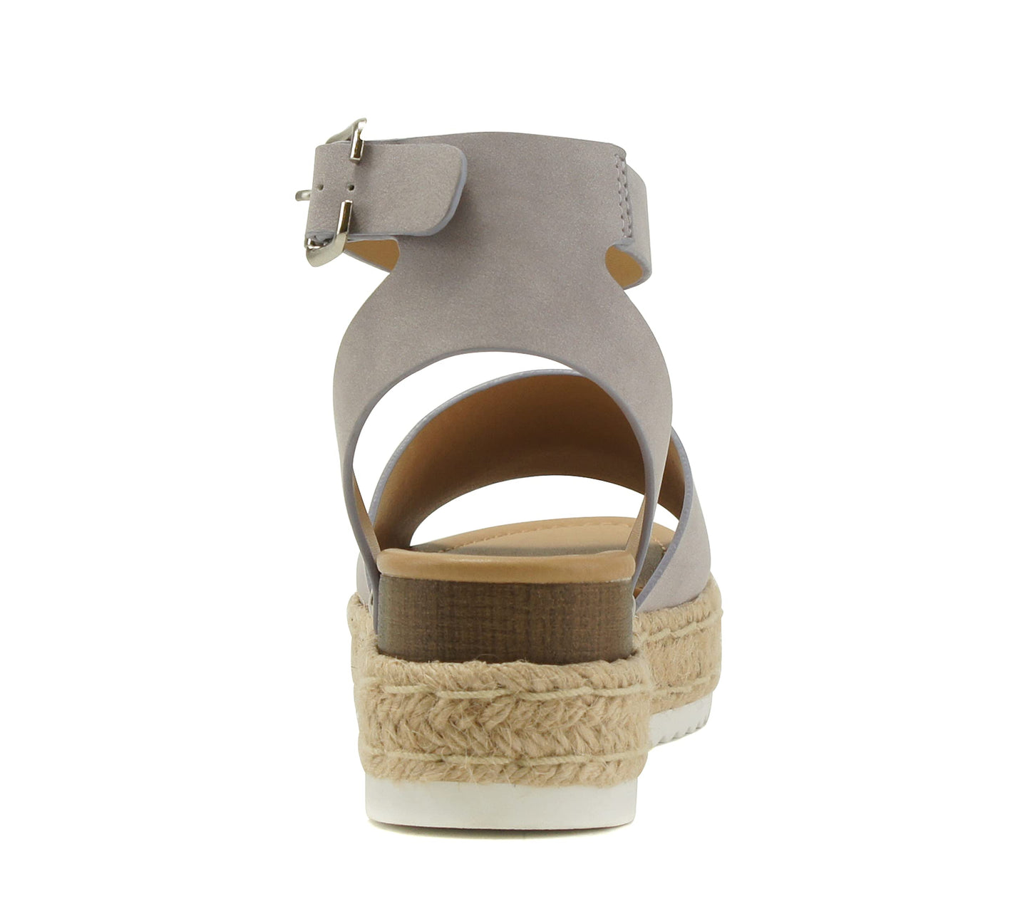 Soda Topic Open Toe Buckle Ankle Strap Espadrilles Casual Sandal