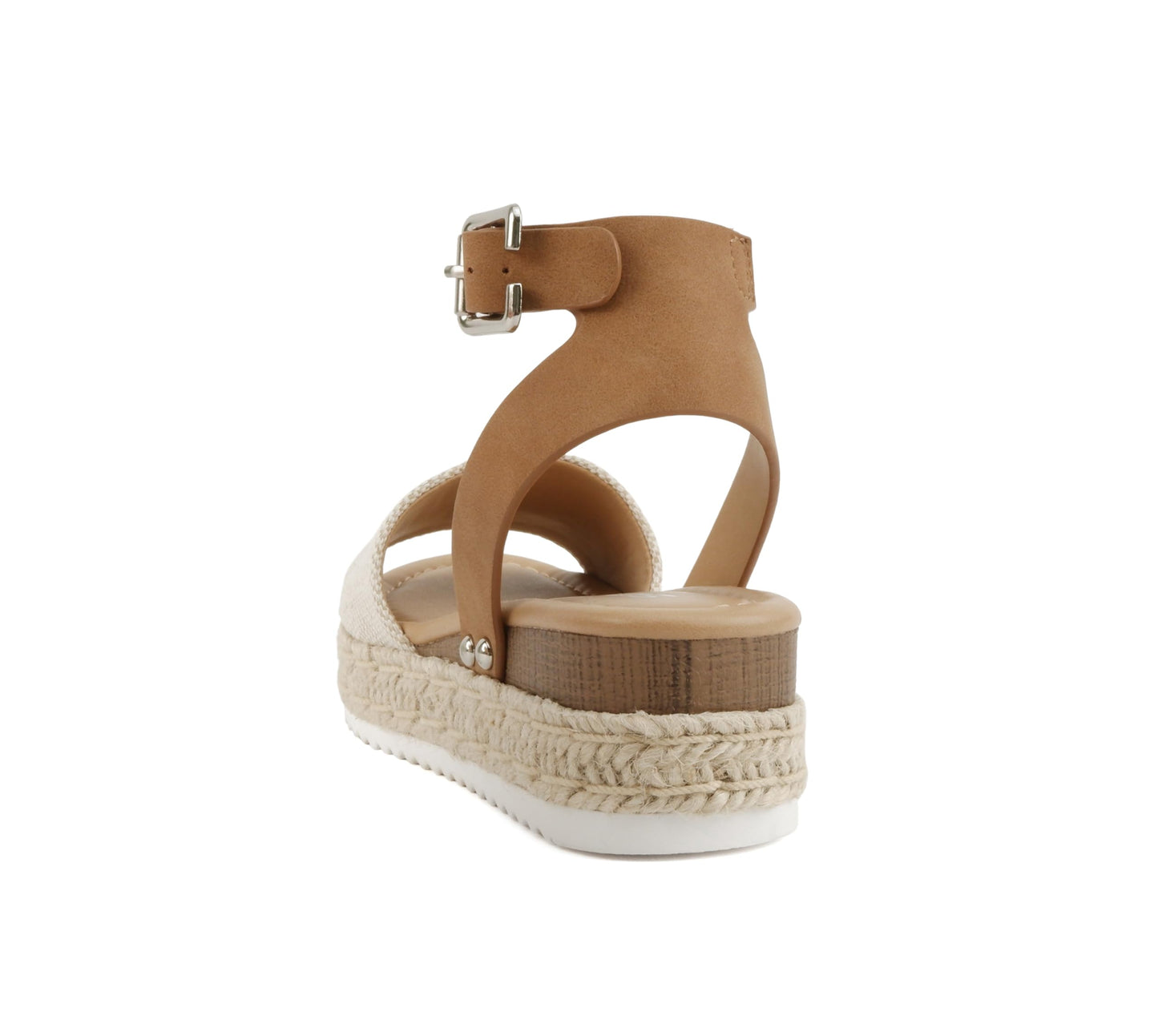 Soda Topic Open Toe Buckle Ankle Strap Espadrilles Flatform Casual Sandal