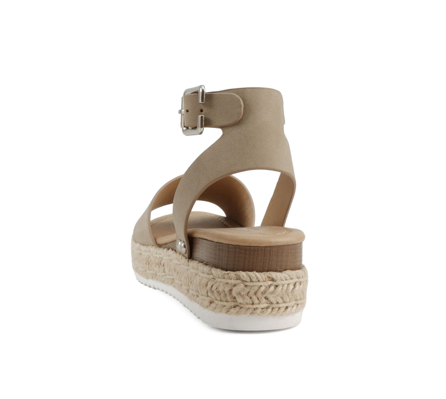 Soda Topic Open Toe Buckle Ankle Strap Espadrilles Flatform Casual Sandal