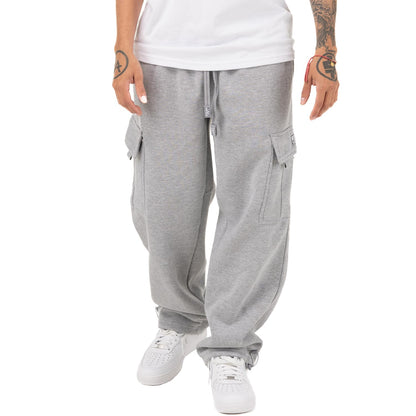 Pro Club Men's Heavyweight Fleece Cargo Pants, Medium, Black