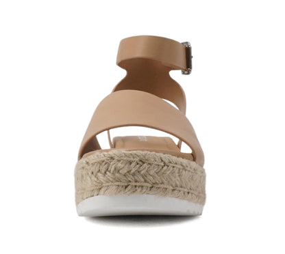 Soda Topic Open Toe Buckle Ankle Strap Espadrilles Casual Sandal