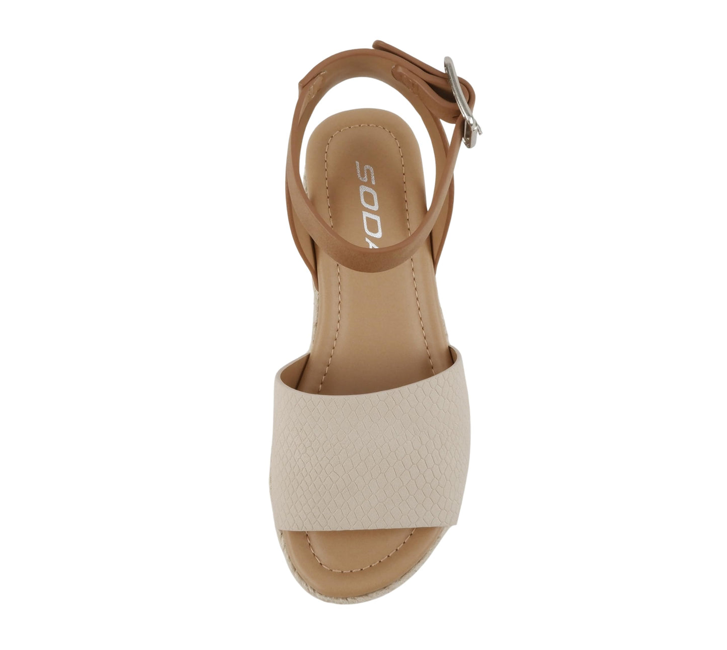 Soda Topic Open Toe Buckle Ankle Strap Espadrilles Flatform Casual Sandal