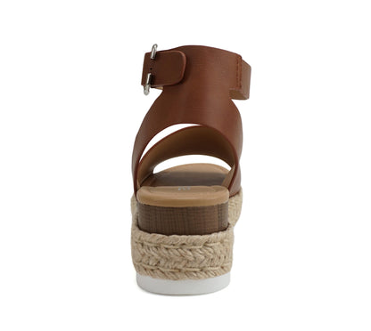 Soda Topic Open Toe Buckle Ankle Strap Espadrilles Casual Sandal