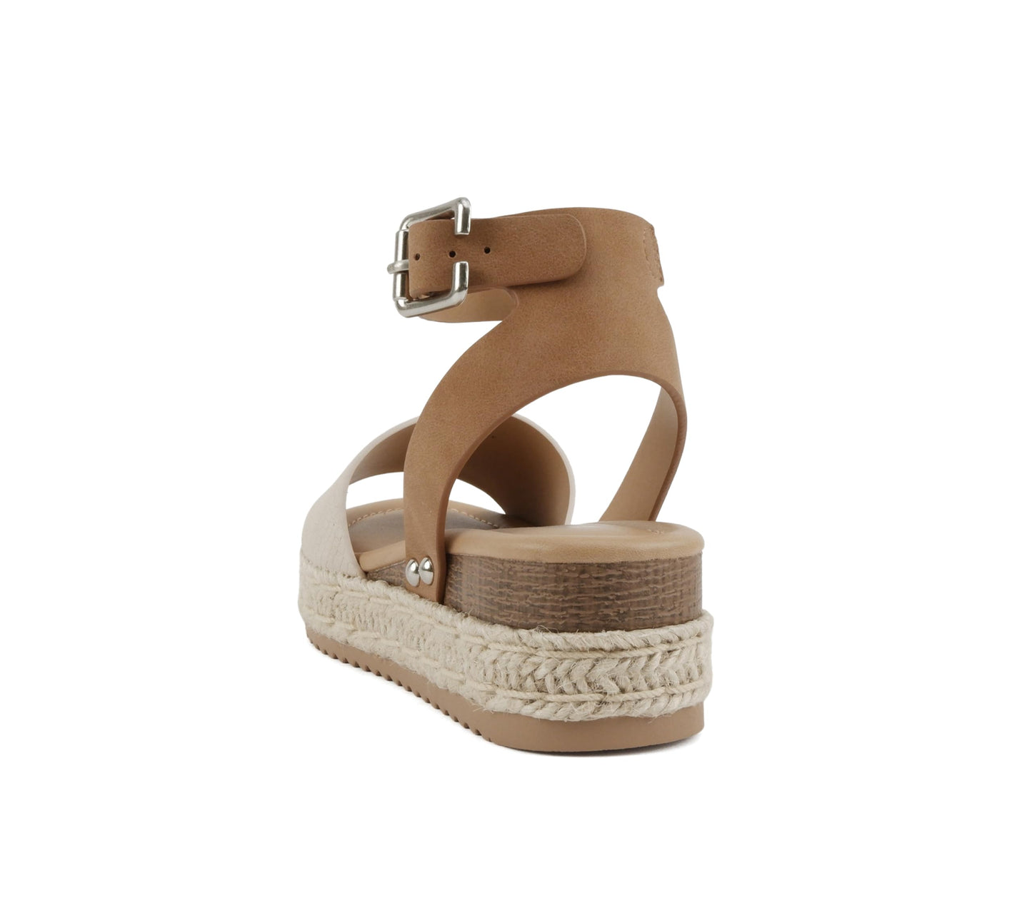 Soda Topic Open Toe Buckle Ankle Strap Espadrilles Flatform Casual Sandal