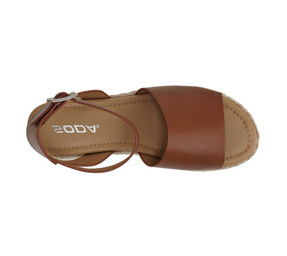 Soda Topic Open Toe Buckle Ankle Strap Espadrilles Casual Sandal