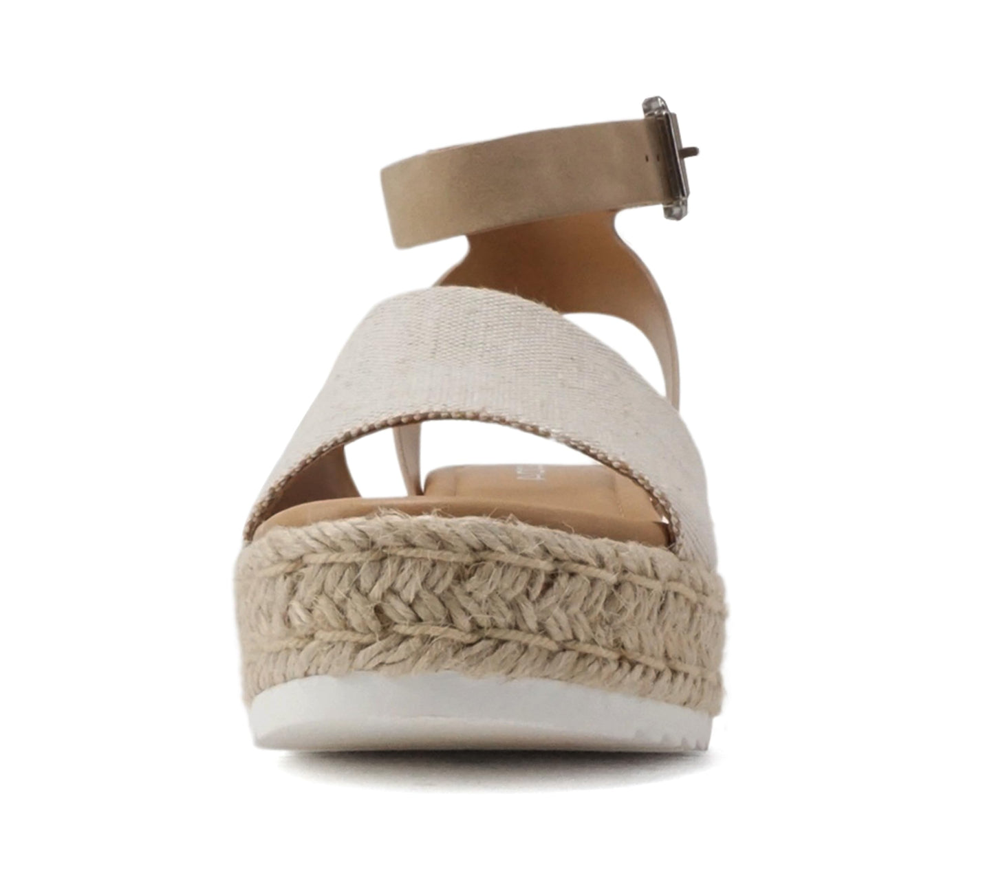 Soda Topic Open Toe Buckle Ankle Strap Espadrilles Casual Sandal