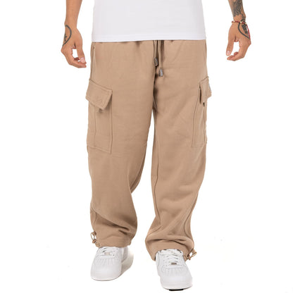 Pro Club Men's Heavyweight Fleece Cargo Pants, Medium, Black
