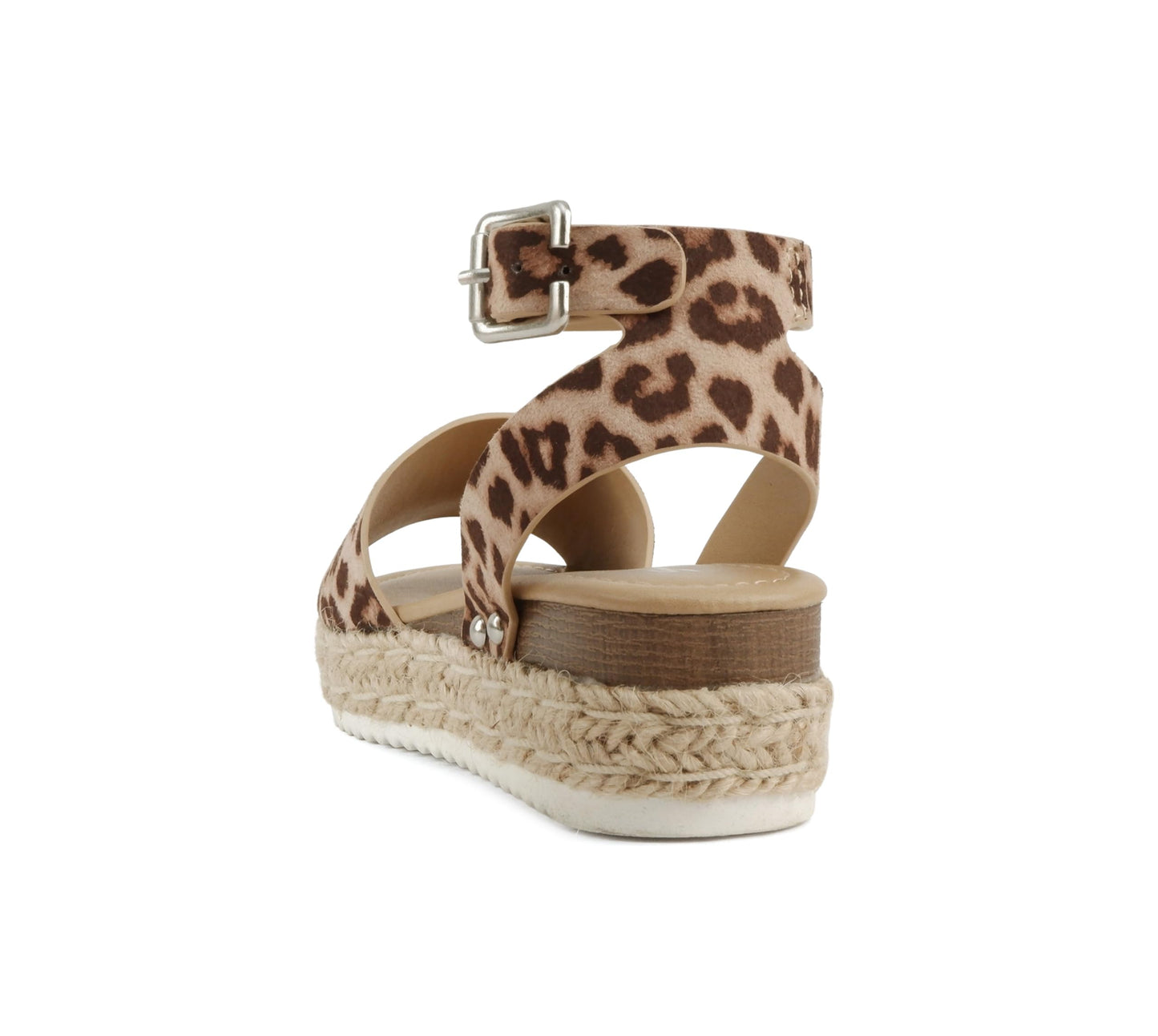 Soda Topic Open Toe Buckle Ankle Strap Espadrilles Flatform Casual Sandal