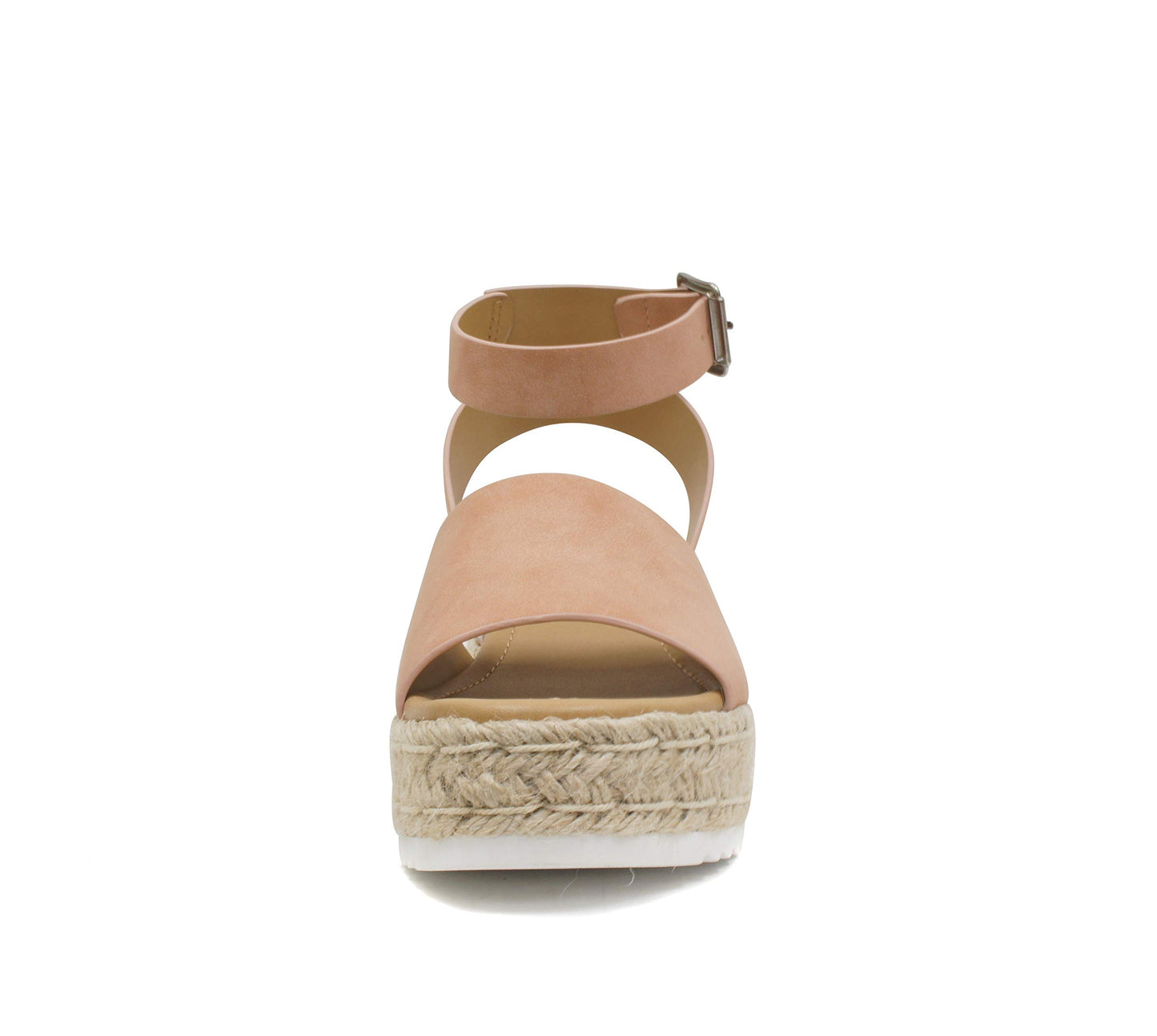 Soda Topic Open Toe Buckle Ankle Strap Espadrilles Casual Sandal