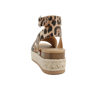 Soda Topic Open Toe Buckle Ankle Strap Espadrilles Casual Sandal