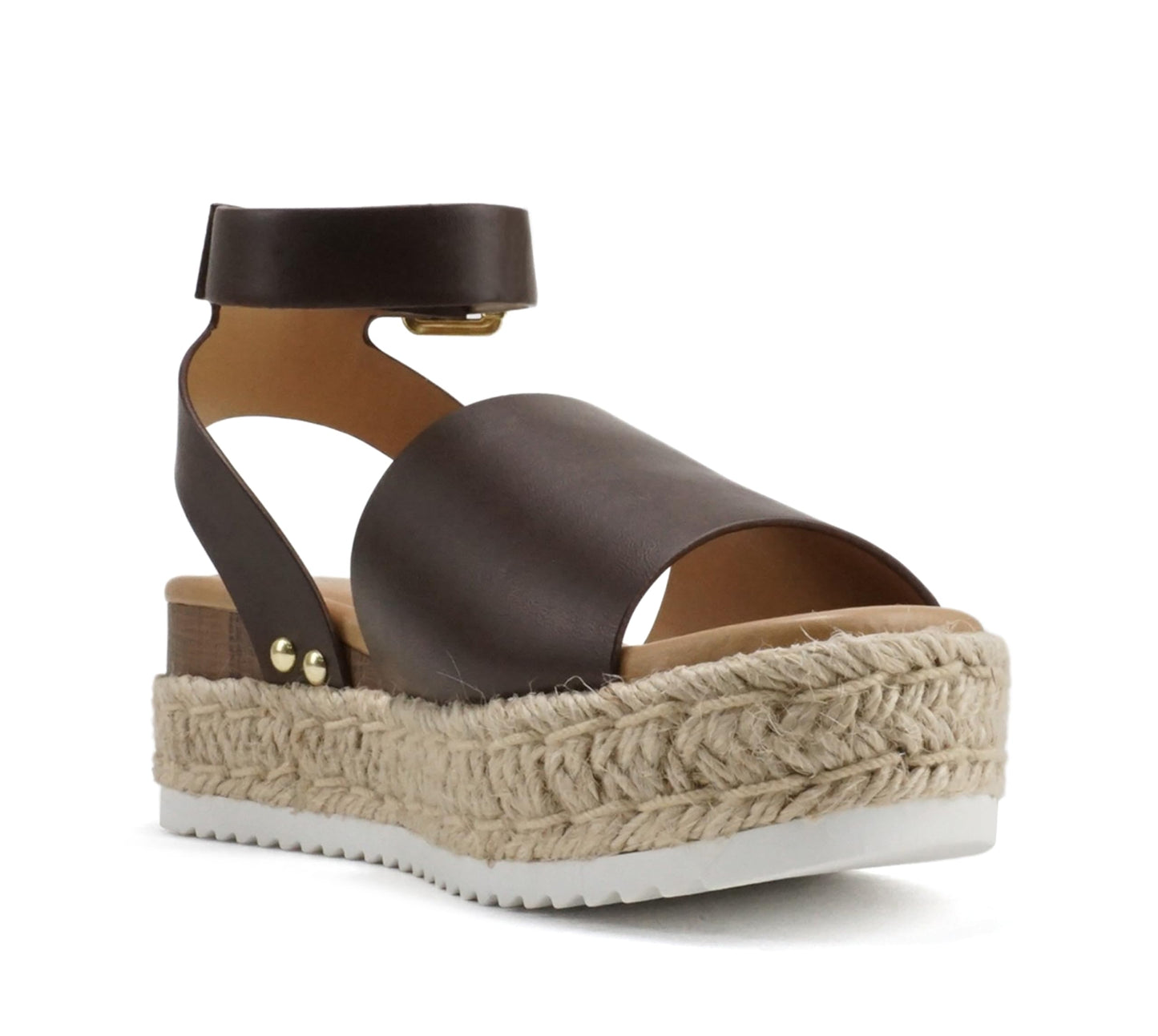 Soda Topic Open Toe Buckle Ankle Strap Espadrilles Casual Sandal