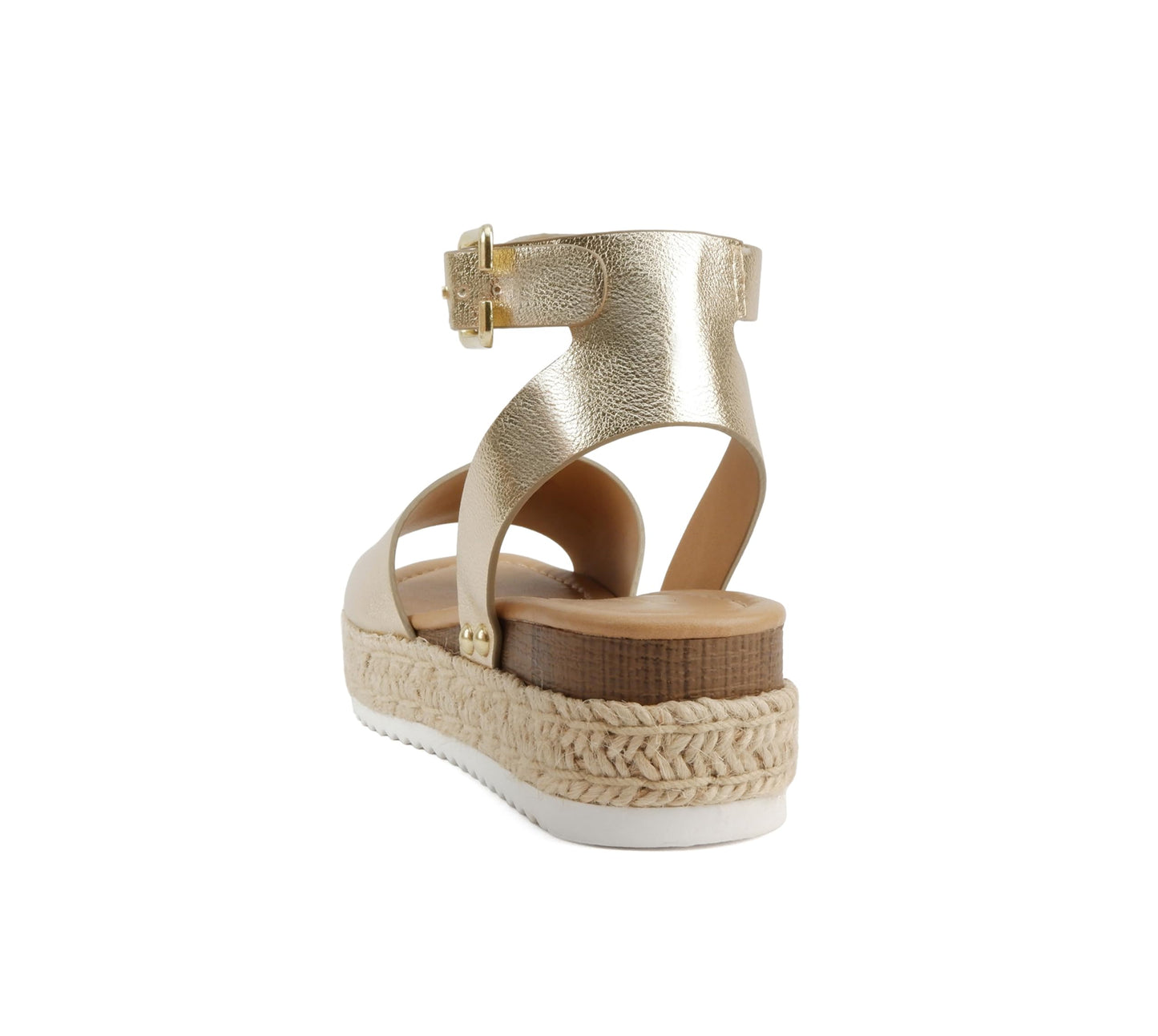 Soda Topic Open Toe Buckle Ankle Strap Espadrilles Flatform Casual Sandal
