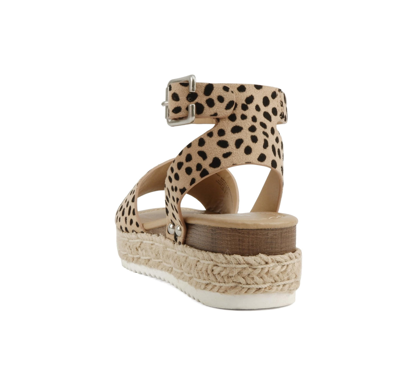 Soda Topic Open Toe Buckle Ankle Strap Espadrilles Flatform Casual Sandal