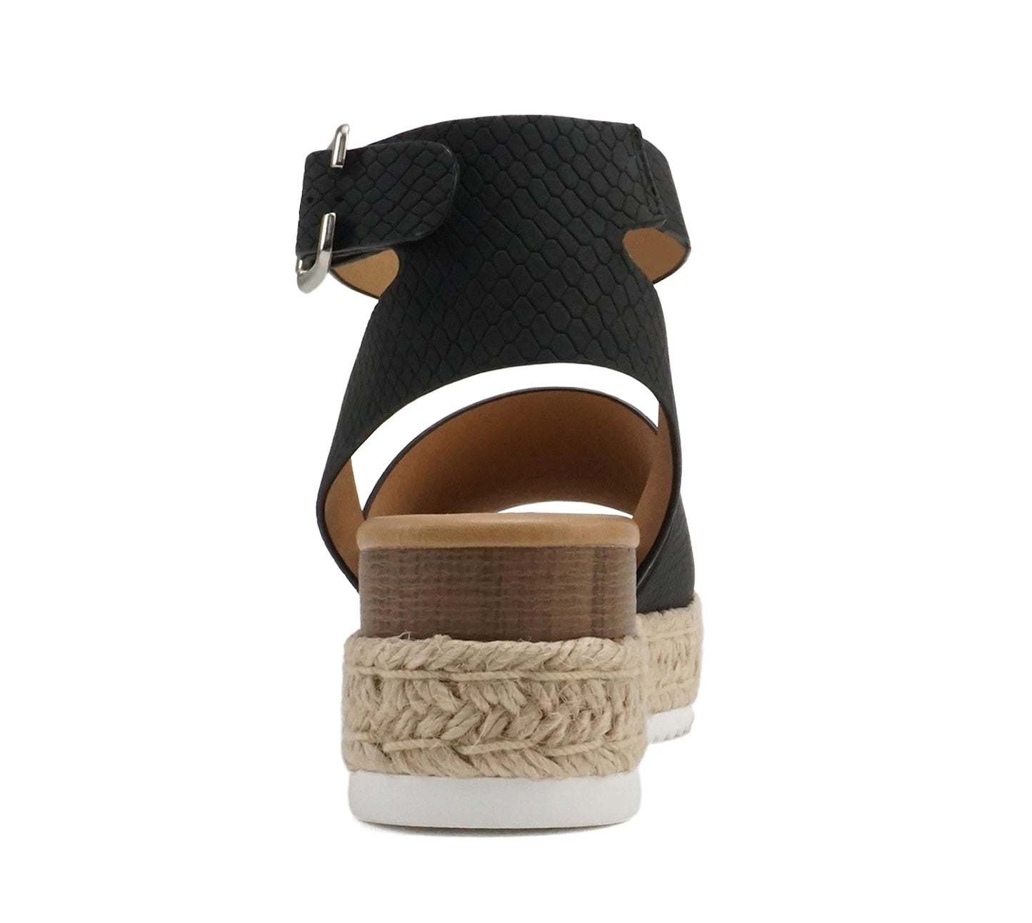 Soda Topic Open Toe Buckle Ankle Strap Espadrilles Casual Sandal
