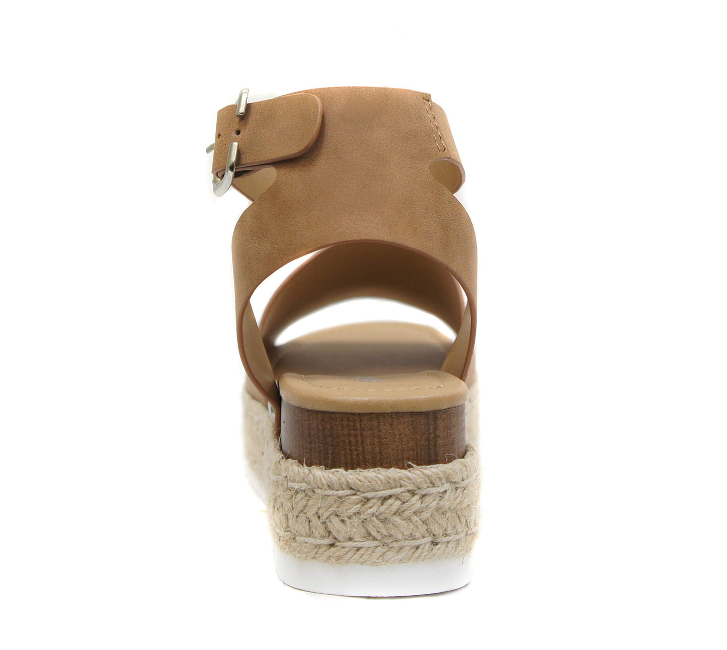 Soda Topic Open Toe Buckle Ankle Strap Espadrilles Casual Sandal