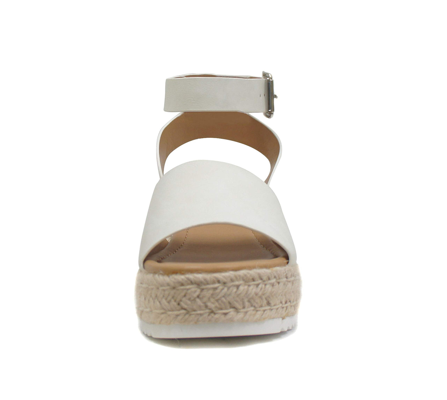 Soda Topic Open Toe Buckle Ankle Strap Espadrilles Casual Sandal