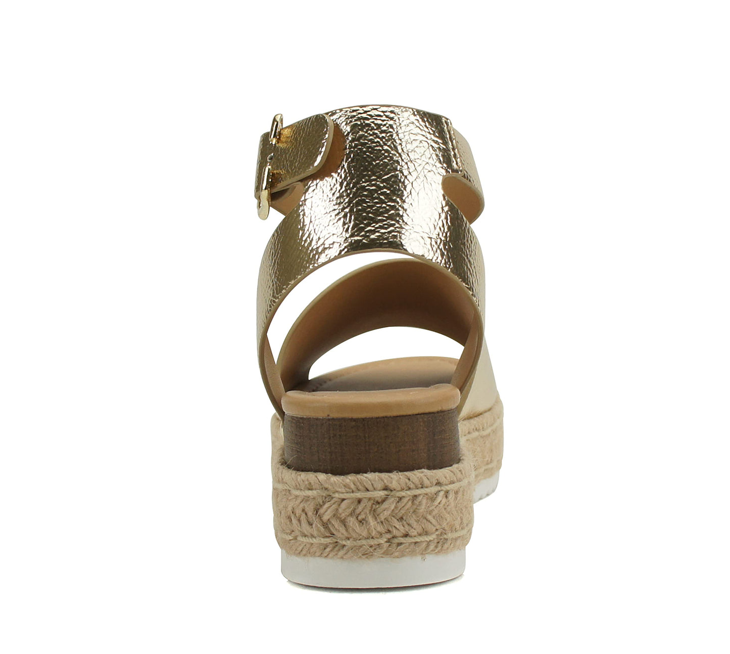 Soda Topic Open Toe Buckle Ankle Strap Espadrilles Flatform Casual Sandal