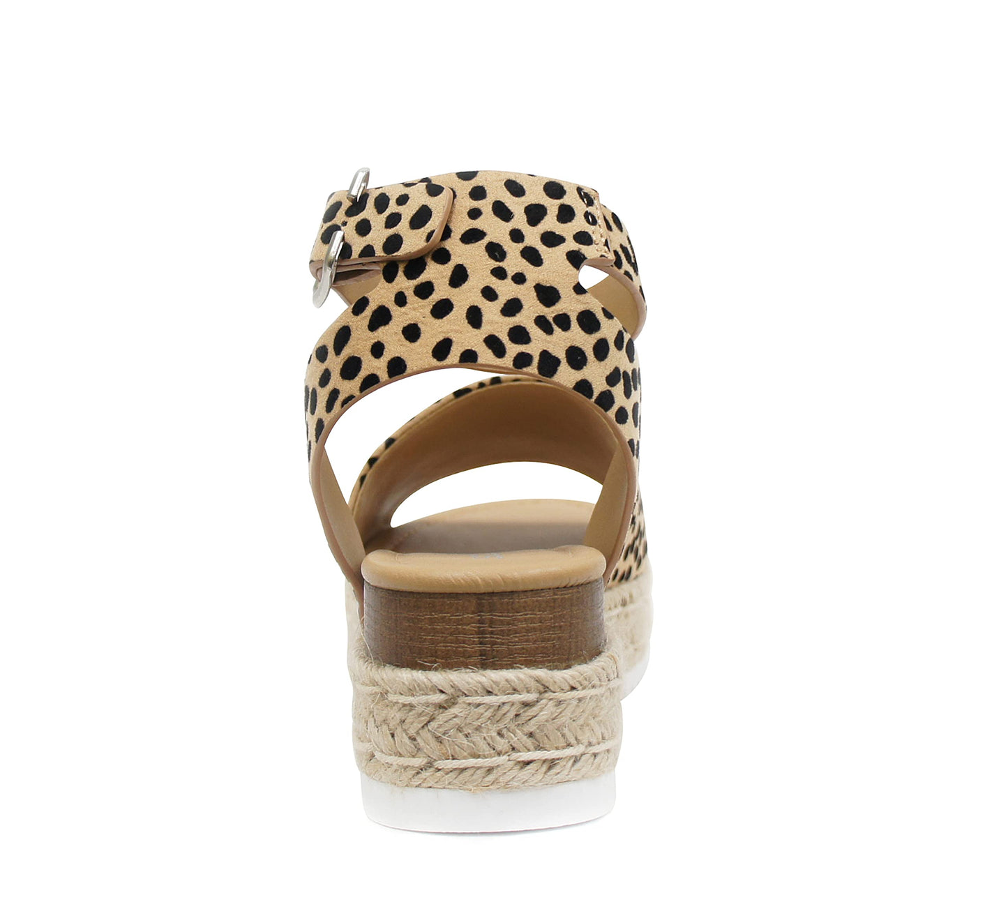 Soda Topic Open Toe Buckle Ankle Strap Espadrilles Casual Sandal