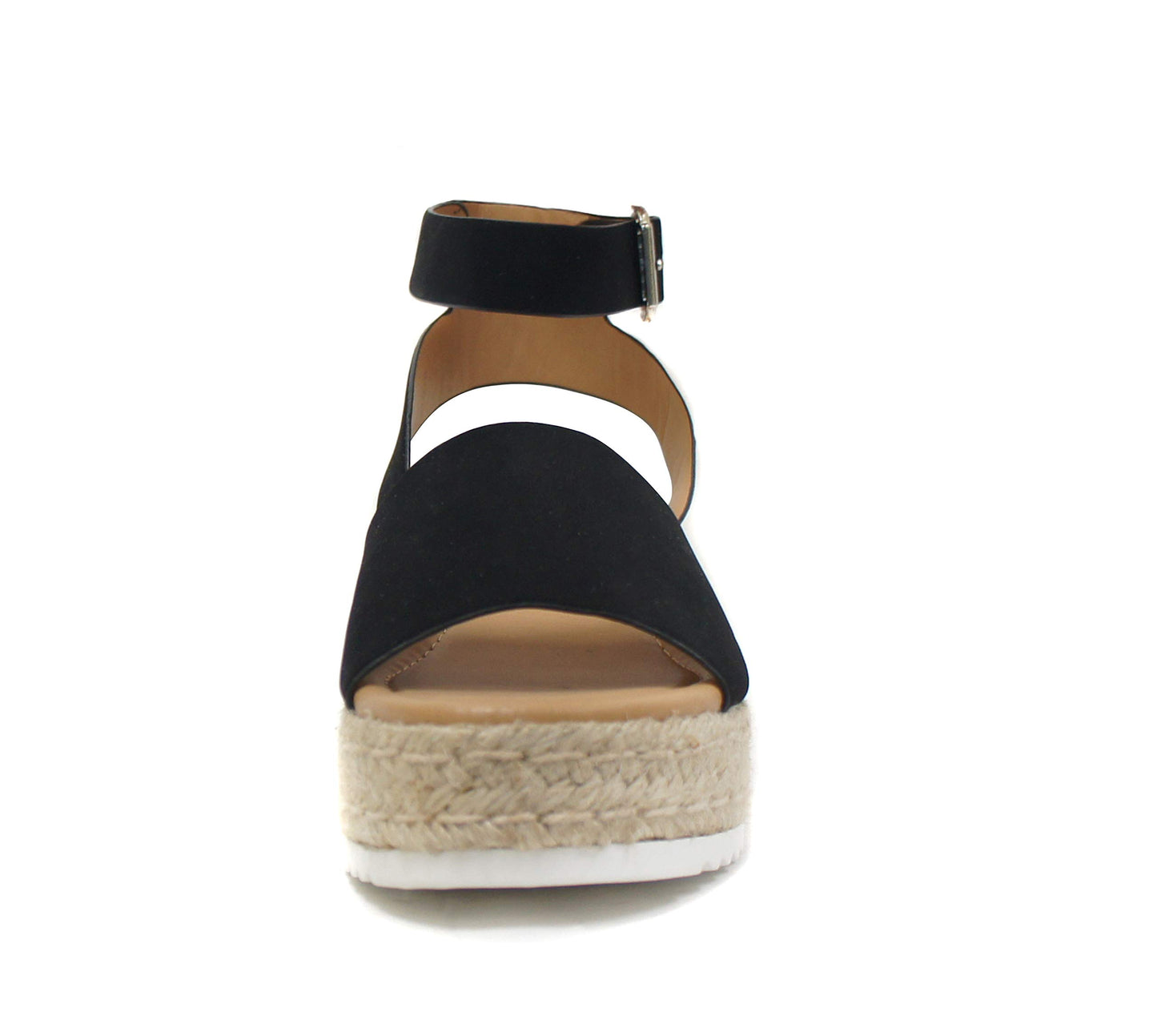 Soda Topic Open Toe Buckle Ankle Strap Espadrilles Casual Sandal