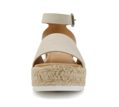 Soda Topic Open Toe Buckle Ankle Strap Espadrilles Casual Sandal