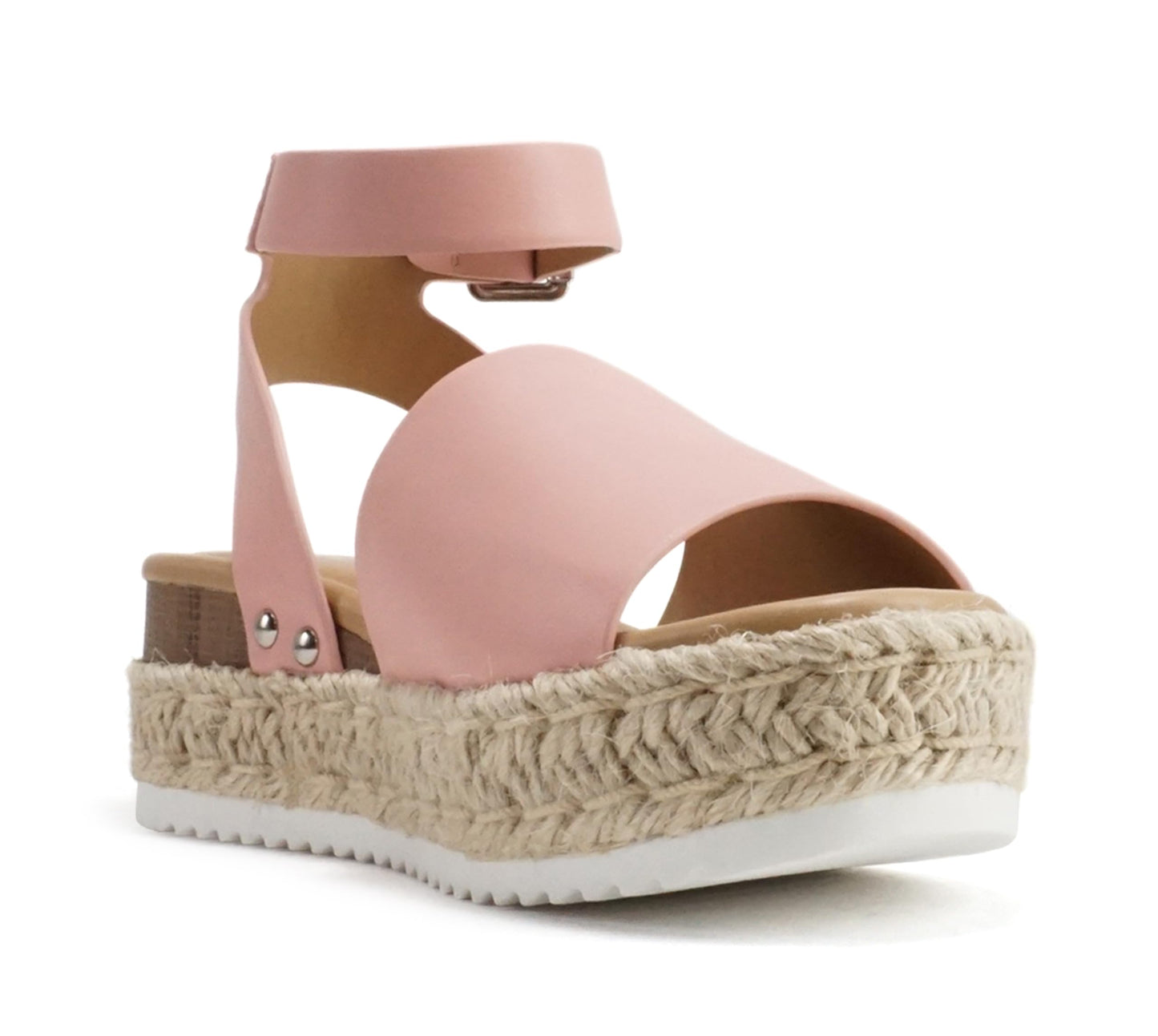 Soda Topic Open Toe Buckle Ankle Strap Espadrilles Casual Sandal