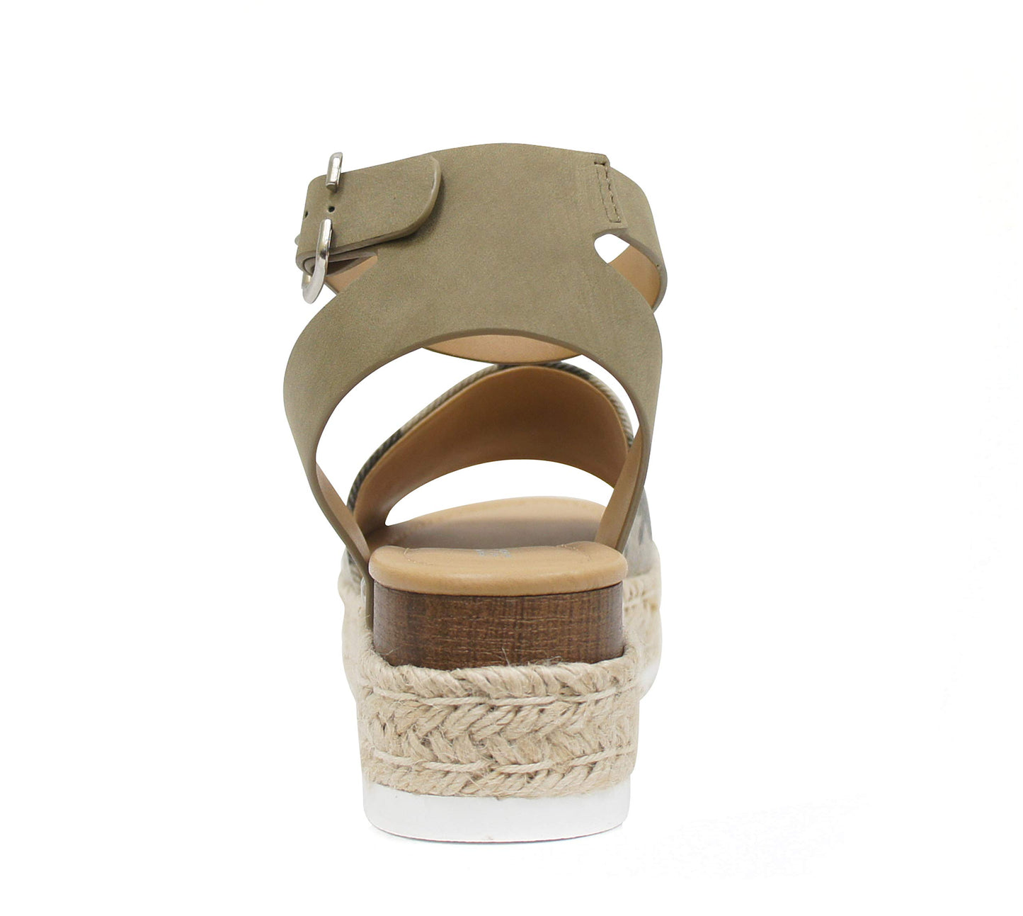 Soda Topic Open Toe Buckle Ankle Strap Espadrilles Casual Sandal