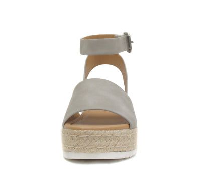 Soda Topic Open Toe Buckle Ankle Strap Espadrilles Casual Sandal