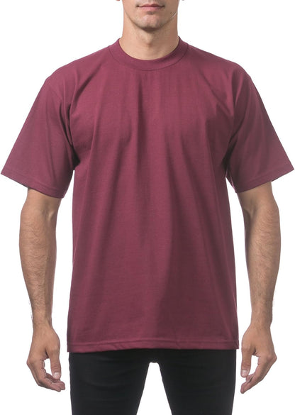 Pro Club Men's Heavyweight Cotton Short Sleeve Crew Neck T-Shirt