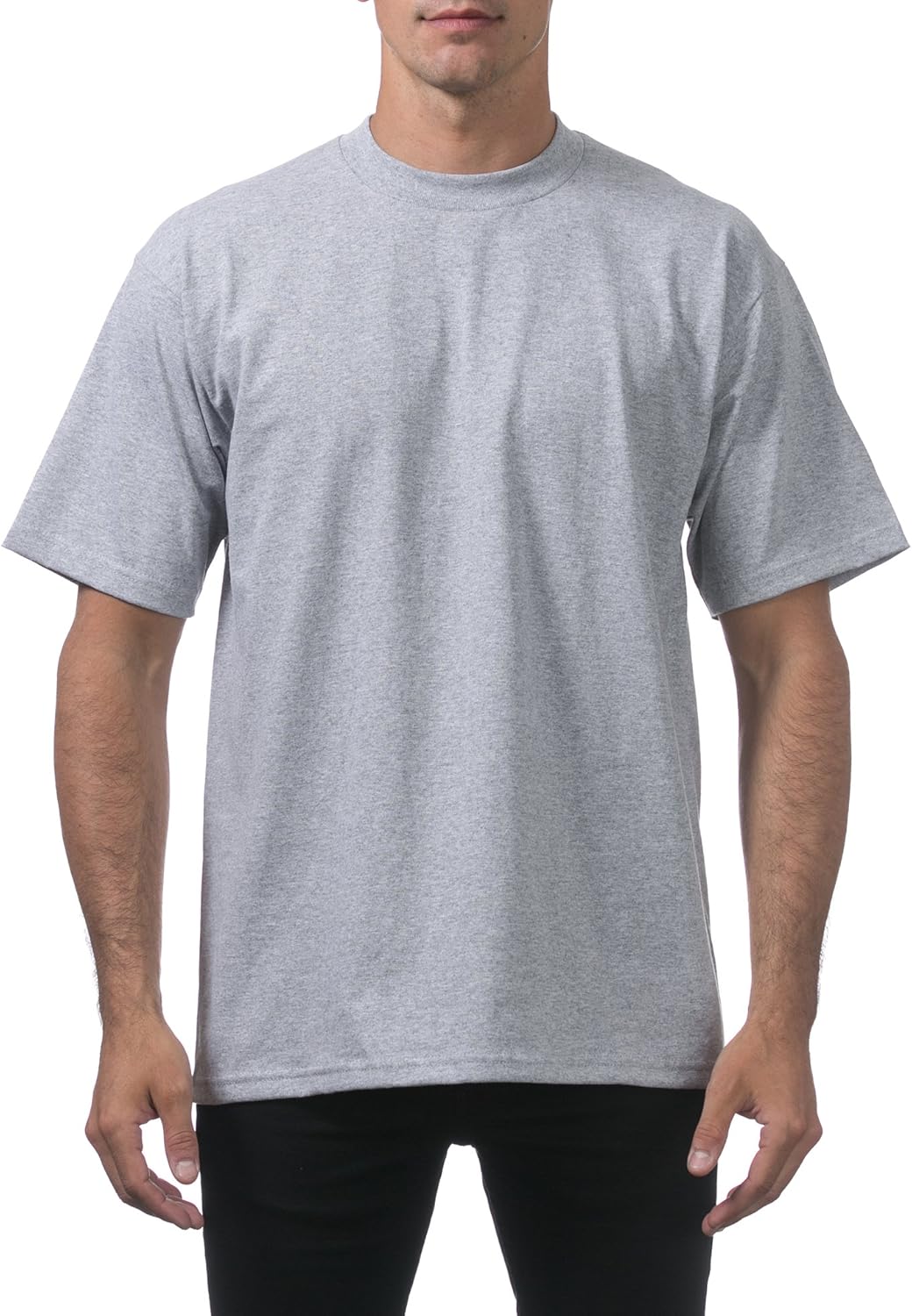 Pro Club Men's Heavyweight Cotton Short Sleeve Crew Neck T-Shirt