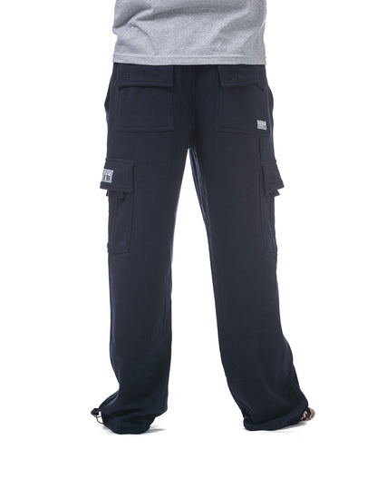 Pro Club Men's Heavyweight Fleece Cargo Pants, Medium, Black