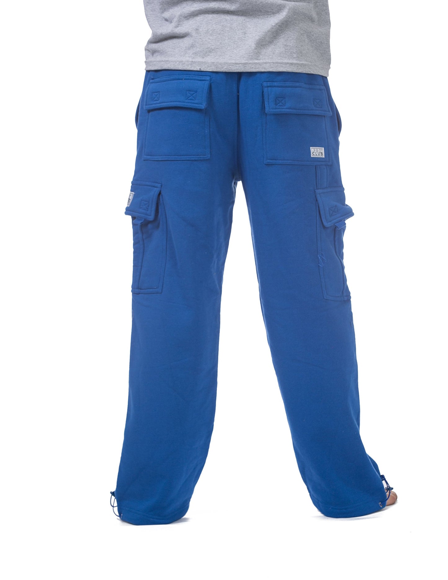 Pro Club Men's Heavyweight Fleece Cargo Pants, Medium, Black