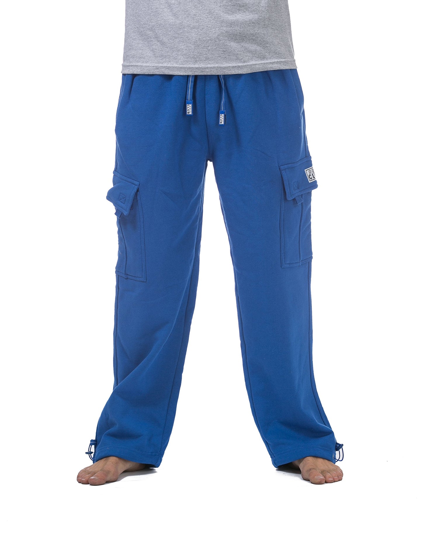 Pro Club Men's Heavyweight Fleece Cargo Pants, Medium, Black